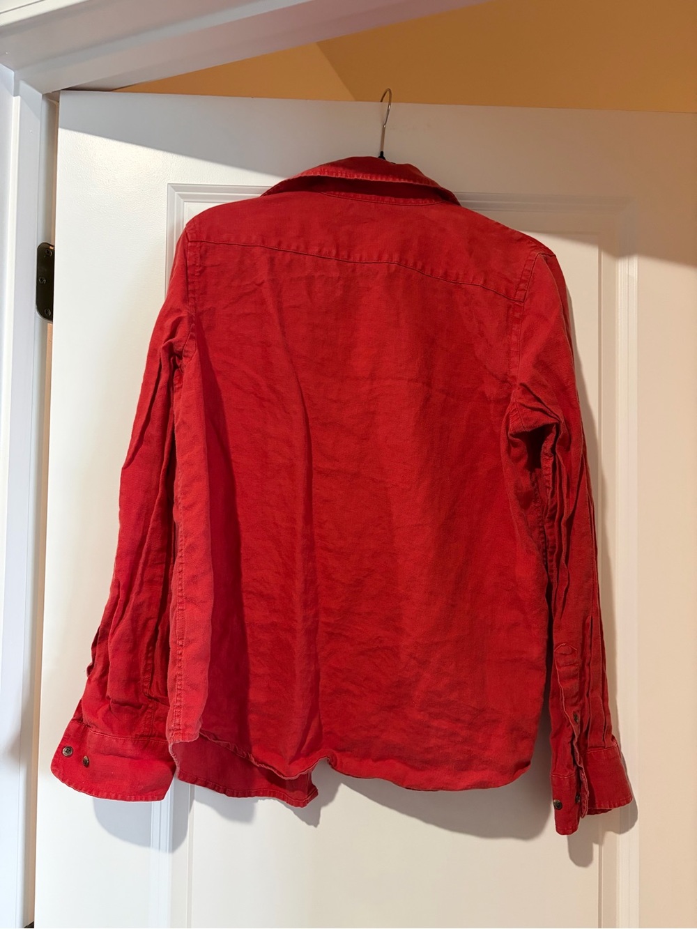 Ralph Lauren Red Button-Front Jean Jacket - Picture 4 of 4